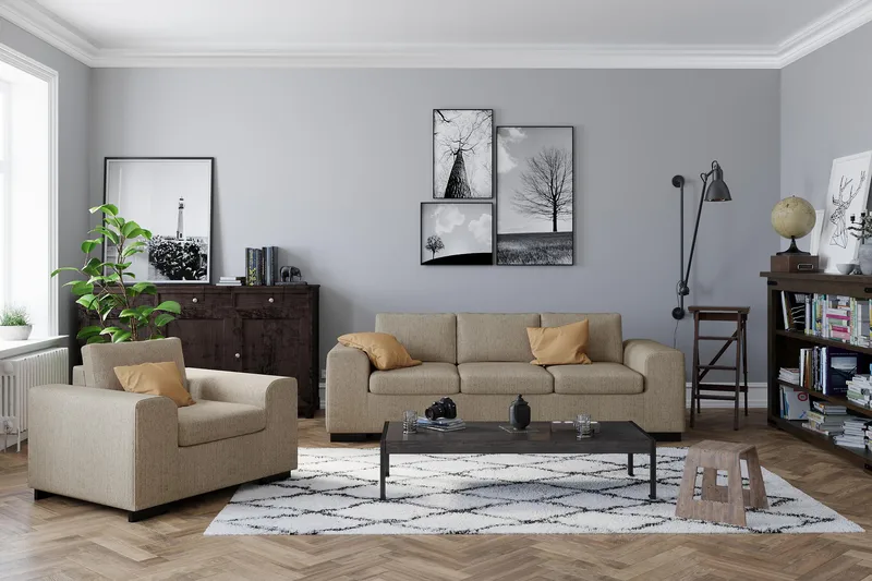 Wire Lenestol - Beige - Møbler - Stoler & lenestoler - Lenestoler