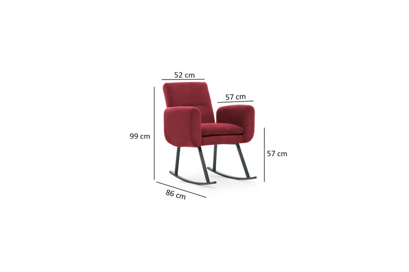 Wyndham Huskelenestol - Maroon - Møbler - Stoler & lenestoler - Lenestoler