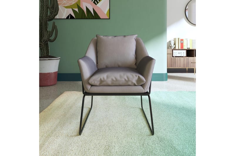 Yianni Lenestol - Grå - Møbler - Stoler & lenestoler - Lenestoler