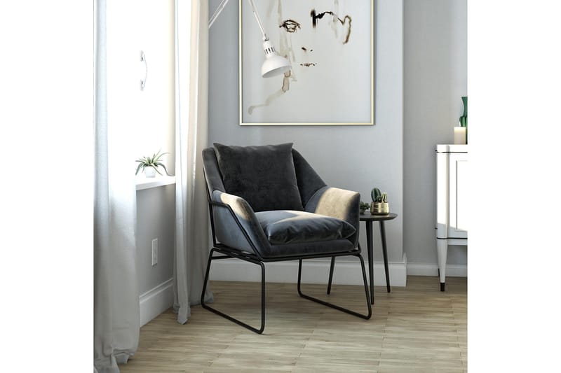 Yianni Lenestol - Grå - Møbler - Stoler & lenestoler - Lenestoler