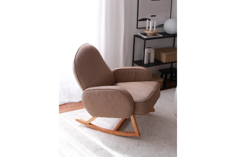 Yoko Lenestol - Brun - Møbler - Stoler & lenestoler - Gyngestoler