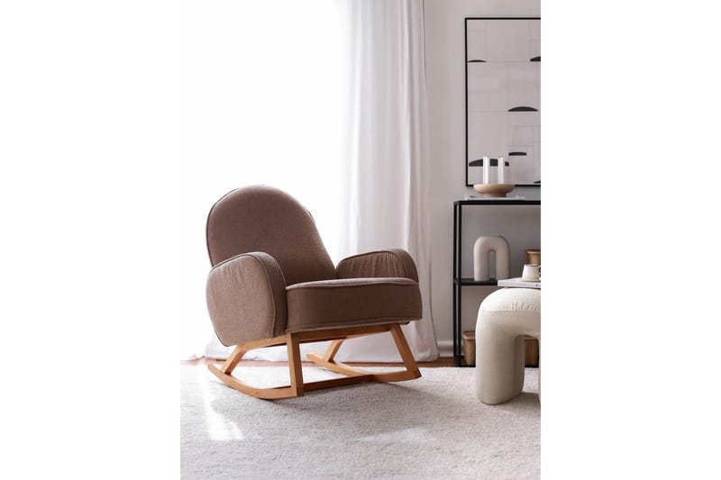 Yoko Lenestol - Brun - Møbler - Stoler & lenestoler - Gyngestoler