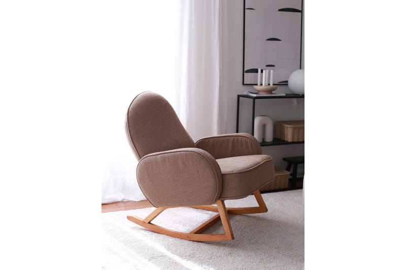 Yoko Lenestol - Brun - Møbler - Stoler & lenestoler - Gyngestoler