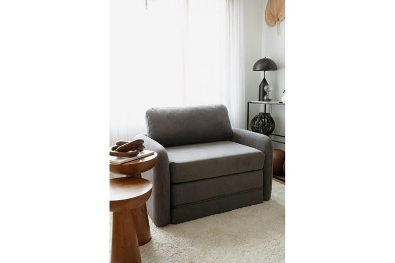 Zalven Sovelenestol - Grå - Møbler - Sofaer - Sovesofaer