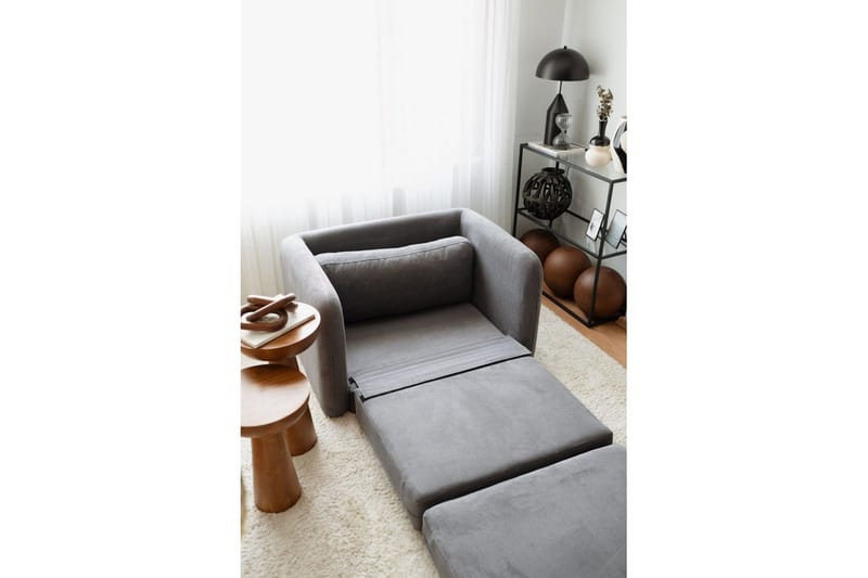 Zalven Sovelenestol - Grå - Møbler - Sofaer - Sovesofaer