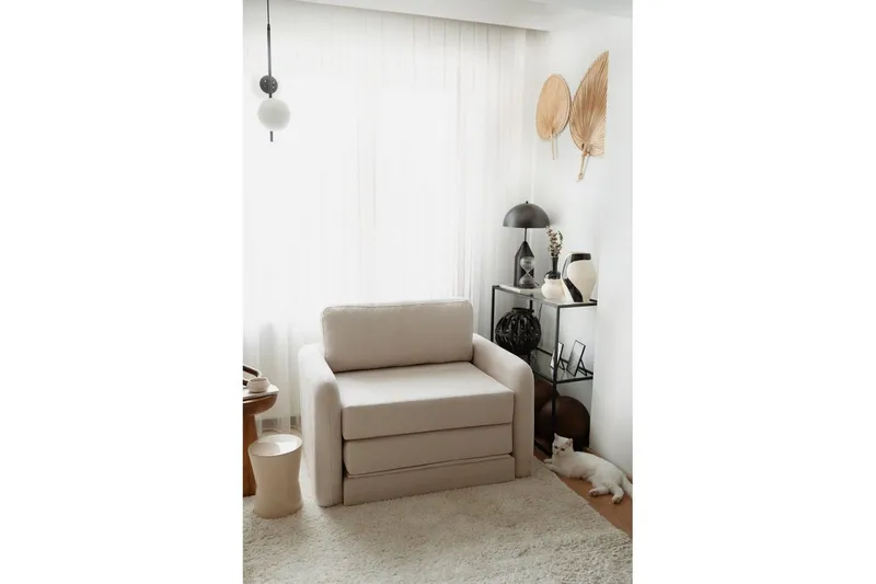 Zalven Sovelenestol - Hvit - Møbler - Sofaer - Sovesofaer