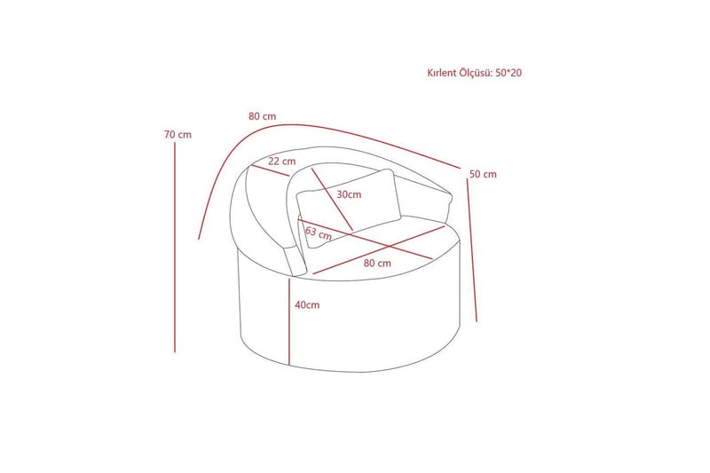 Zevon Lenestol - Antrasitt - Møbler - Stoler & lenestoler - Lenestoler - Lenestoler uten armlene