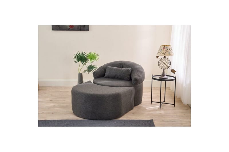 Zevon Sovelenestol - Antrasitt - Møbler - Sofaer - Sovesofaer