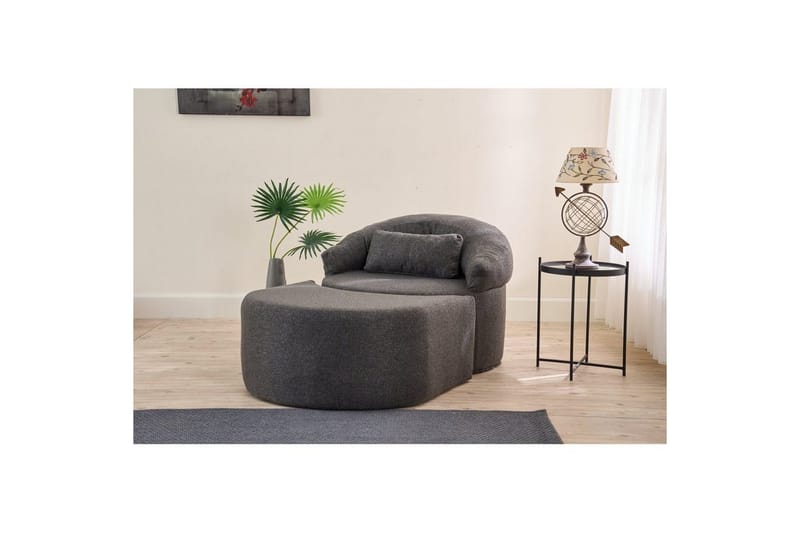 Zevon Sovelenestol - Antrasitt - Møbler - Sofaer - Sovesofaer
