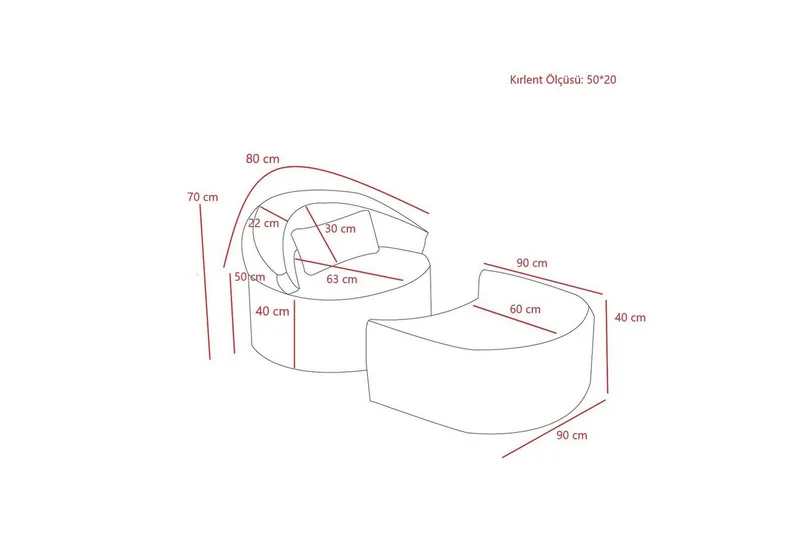 Zevon Sovelenestol - Grå - Møbler - Sofaer - Sovesofaer