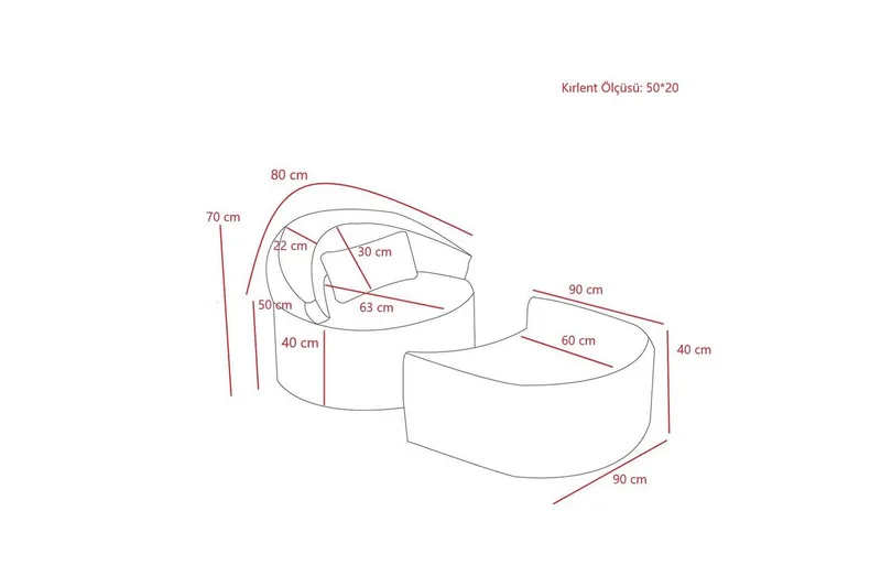Zevon Sovelenestol - Grå - Møbler - Sofaer - Sovesofaer