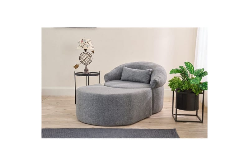 Zevon Sovelenestol - Grå - Møbler - Sofaer - Sovesofaer