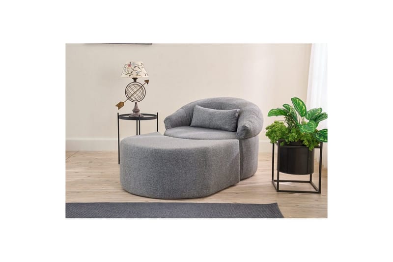 Zevon Sovelenestol - Grå - Møbler - Sofaer - Sovesofaer