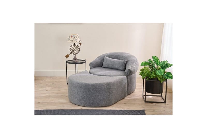 Zevon Sovelenestol - Grå - Møbler - Sofaer - Sovesofaer