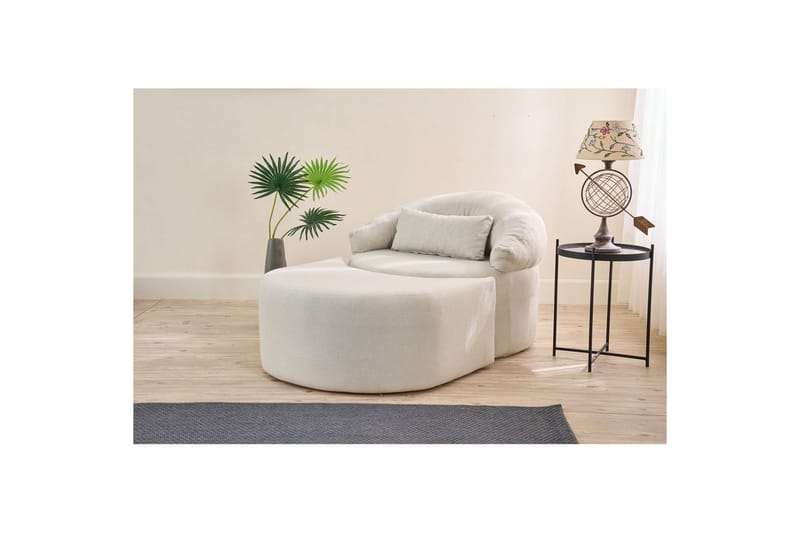 Zevon Sovelenestol - Krem - Møbler - Sofaer - Sovesofaer