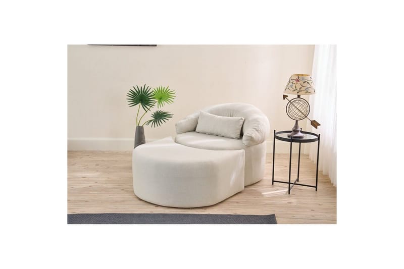 Zevon Sovelenestol - Krem - Møbler - Sofaer - Sovesofaer