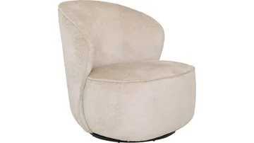 Zorevi lenestol med svingfunksjon i stoff - Beige - Møbler - Stoler & lenestoler - Lenestoler