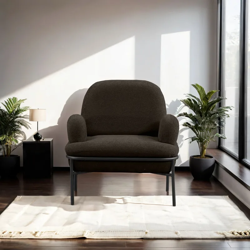 Zyricus lenestol Teddy - Antrasitt - Møbler - Stoler & lenestoler - Lenestoler - Ørelappstol