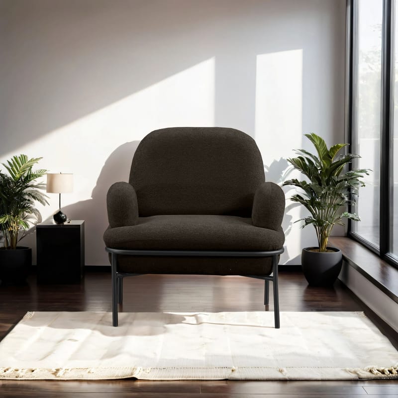 Zyricus lenestol Teddy - Antrasitt - Møbler - Stoler & lenestoler - Lenestoler