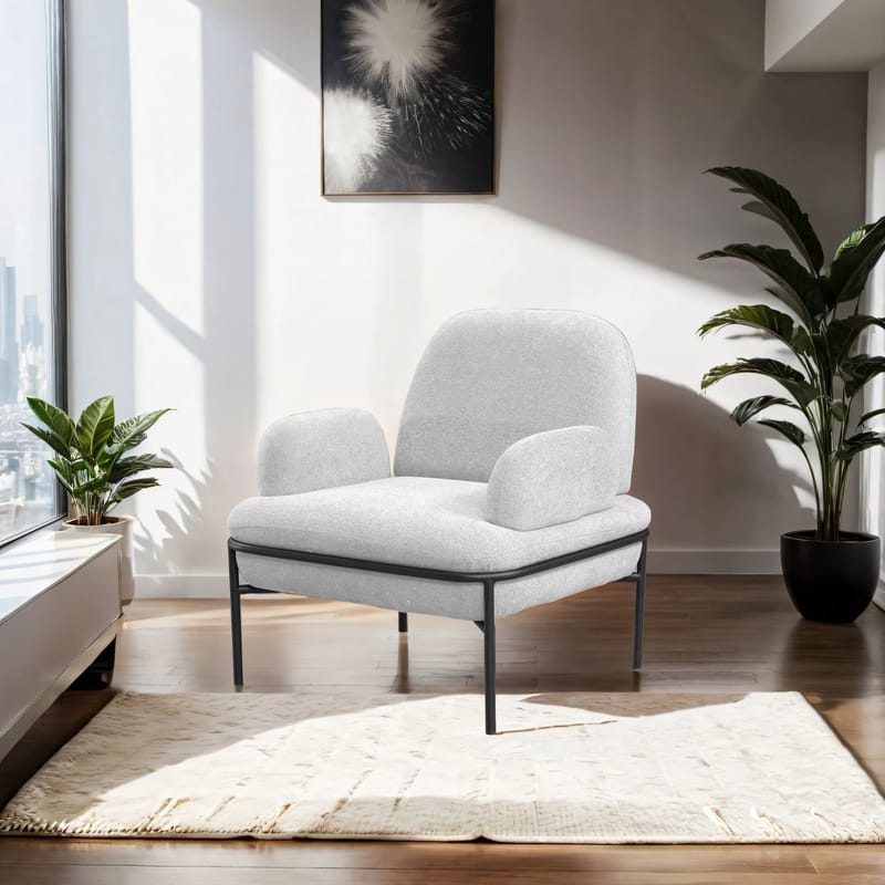 Zyricus lenestol Teddy - Hvit - Møbler - Stoler & lenestoler - Lenestoler