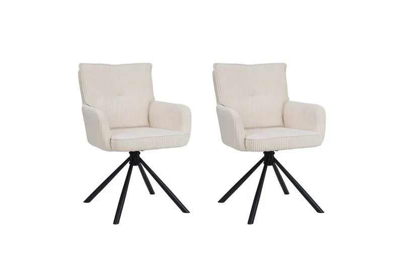 Les Karmstol - Hvit - Møbler - Stoler & lenestoler - Spisestuestoler & kjøkkenstoler