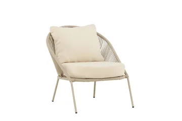 Lindos lenestol utendørs - Beige - Hagemøbler - Loungemøbler - Loungestol ute
