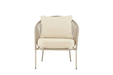 Lindos lenestol utendørs - Beige - Hagemøbler - Loungemøbler - Loungestol ute