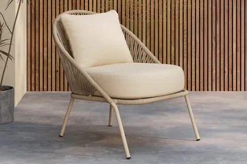 Lindos lenestol utendørs - Beige - Hagemøbler - Loungemøbler - Loungestol ute