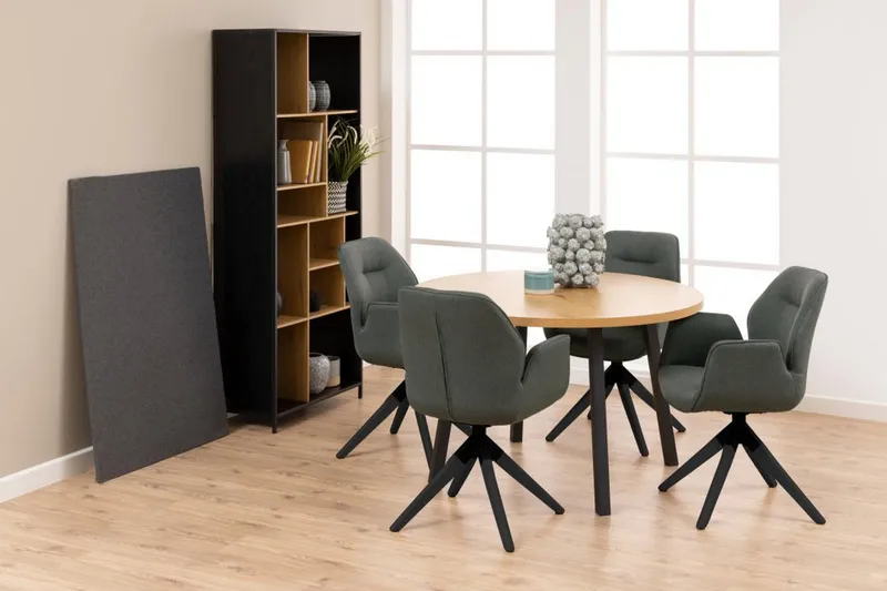 Lipie Lenestol - Grå - Møbler - Stoler & lenestoler - Spisestuestoler & kjøkkenstoler