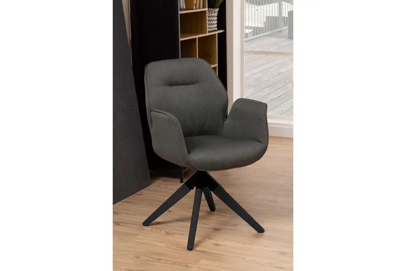 Lipie Lenestol - Grå - Møbler - Stoler & lenestoler - Spisestuestoler & kjøkkenstoler