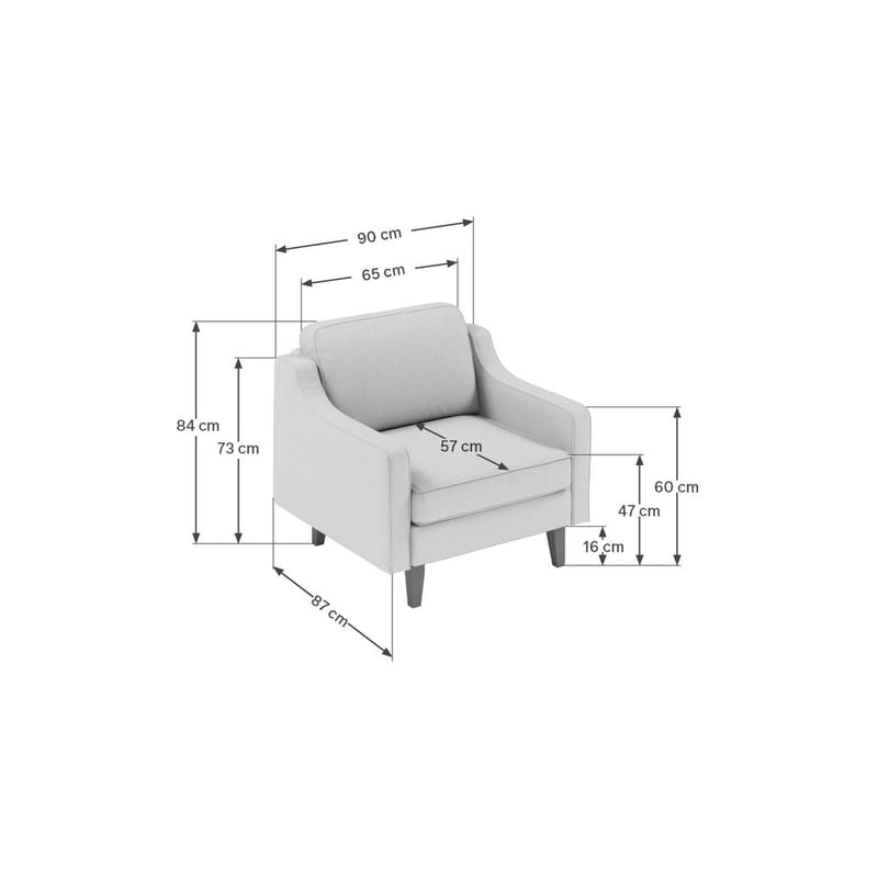 Lorvas Lenestol - Mørkerød - Møbler - Stoler & lenestoler - Lenestoler