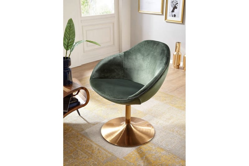 Lounge & Cocktail Stol Wohnling Siran Fløyels Polstret Industriell - Møbler - Stoler & lenestoler - Lenestoler
