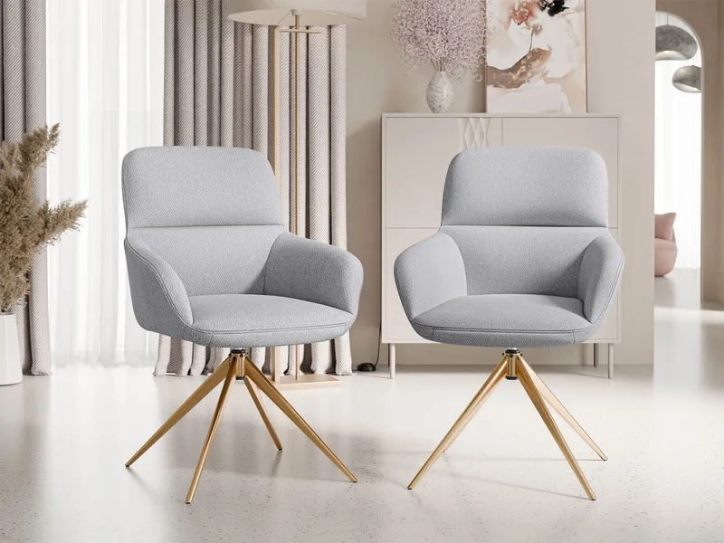 Lyrin Kontorstol 2-pakning - Grå - Møbler - Stoler & lenestoler - Kontorstol & skrivebordsstol