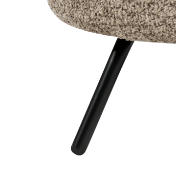 Makela Modern Rund Lenestol i Bouclé - Lys Taupe - Møbler - Stoler & lenestoler - Lenestoler