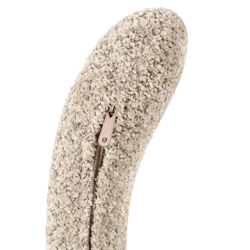 Makela Modern Rund Lenestol i Bouclé - Lys Taupe - Møbler - Stoler & lenestoler - Lenestoler