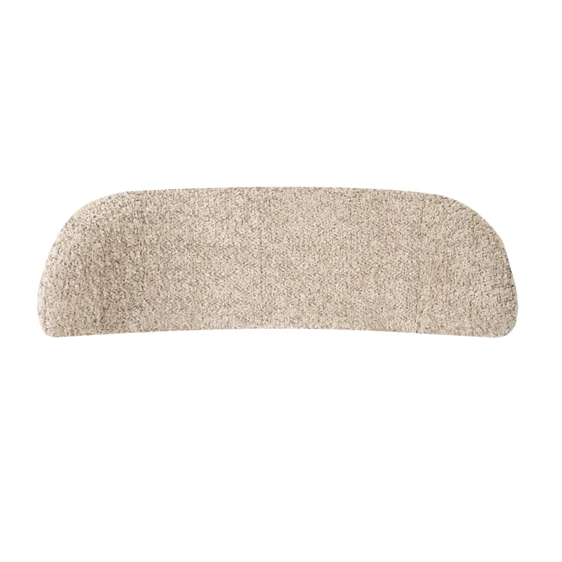 Makela Modern Rund Lenestol i Bouclé - Lys Taupe - Møbler - Stoler & lenestoler - Lenestoler