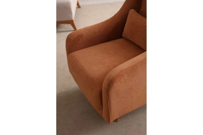 Malkiat Lounge lenestol - Oransje - Møbler - Stoler & lenestoler - Lenestoler