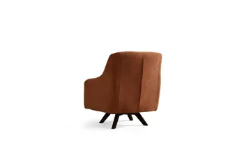 Malkiat Lounge lenestol - Oransje/Svart - Møbler - Stoler & lenestoler - Lenestoler