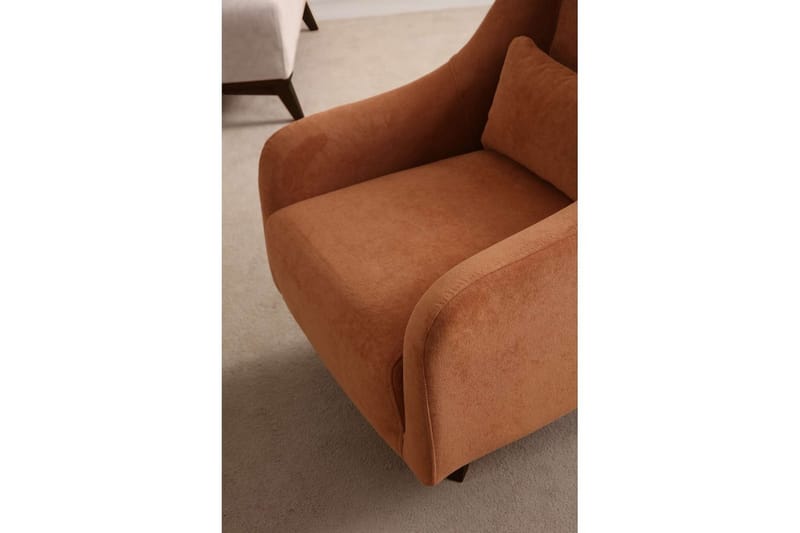 Malkiat Lounge lenestol - Oransje/Svart - Møbler - Stoler & lenestoler - Lenestoler