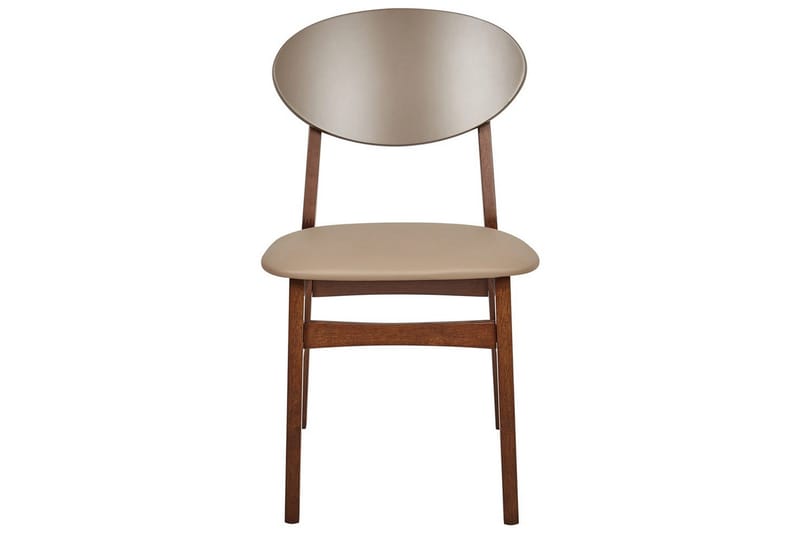 Matsalsstol Beliani Amery set om 2 Ljus Trä-Brun Light brown - Møbler - Stoler & lenestoler - Spisestuestoler & kjøkkenstoler