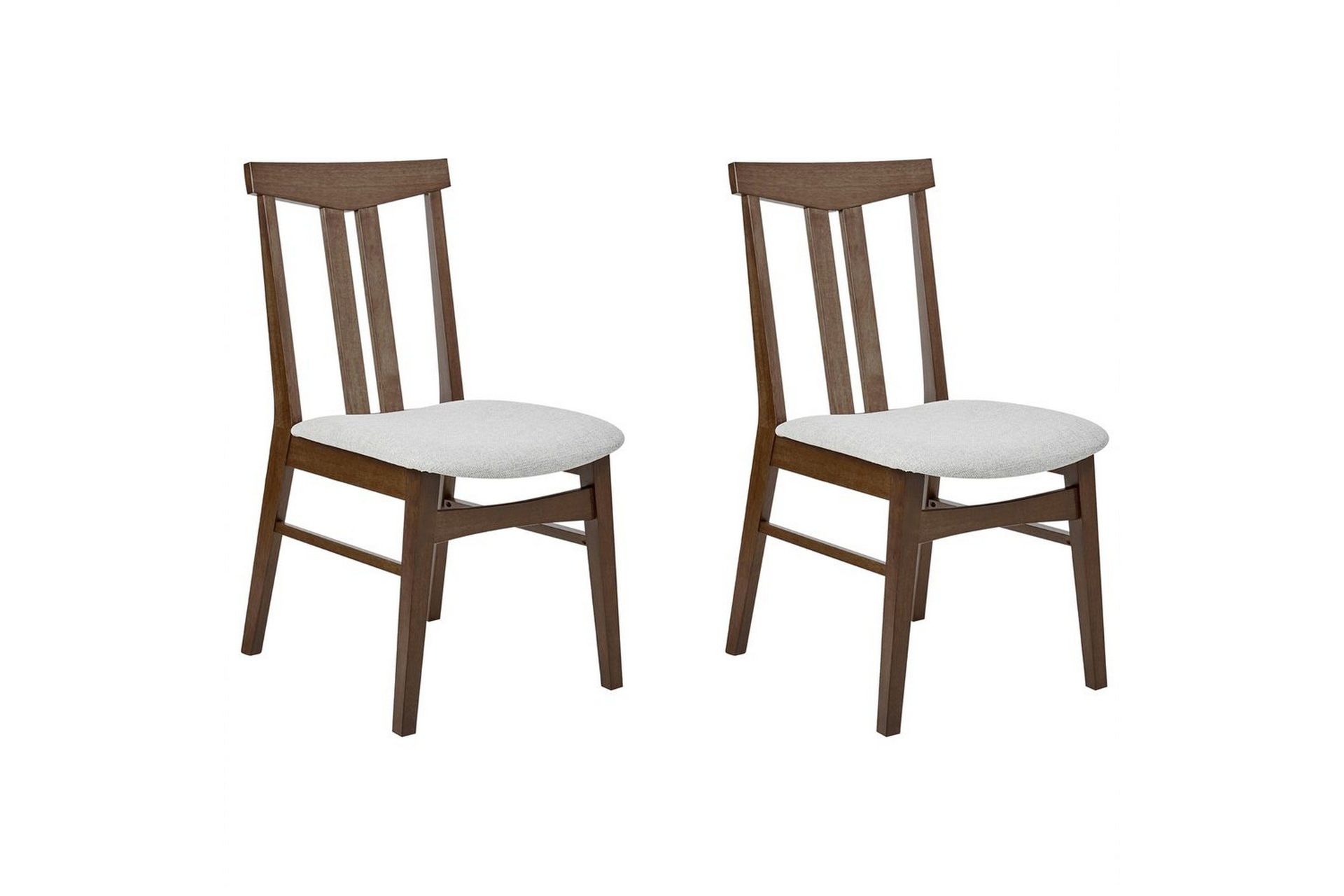 Matsalsstol Beliani Avalon set om 2 Ljus Trä-Beige Light grey -