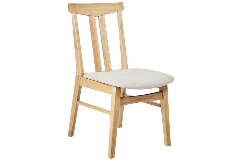 Matsalsstol Beliani Avalon set om 2 Ljus Trä-Beige Ljusbeige - Møbler - Stoler & lenestoler - Spisestuestoler & kjøkkenstoler