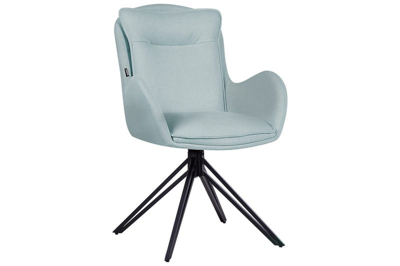 Matsalsstol Beliani Avelar set om 2 Beige-Svart Mint Green - Møbler - Stoler & lenestoler - Spisestuestoler & kjøkkenstoler