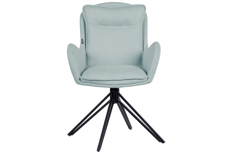 Matsalsstol Beliani Avelar set om 2 Beige-Svart Mint Green - Møbler - Stoler & lenestoler - Spisestuestoler & kjøkkenstoler