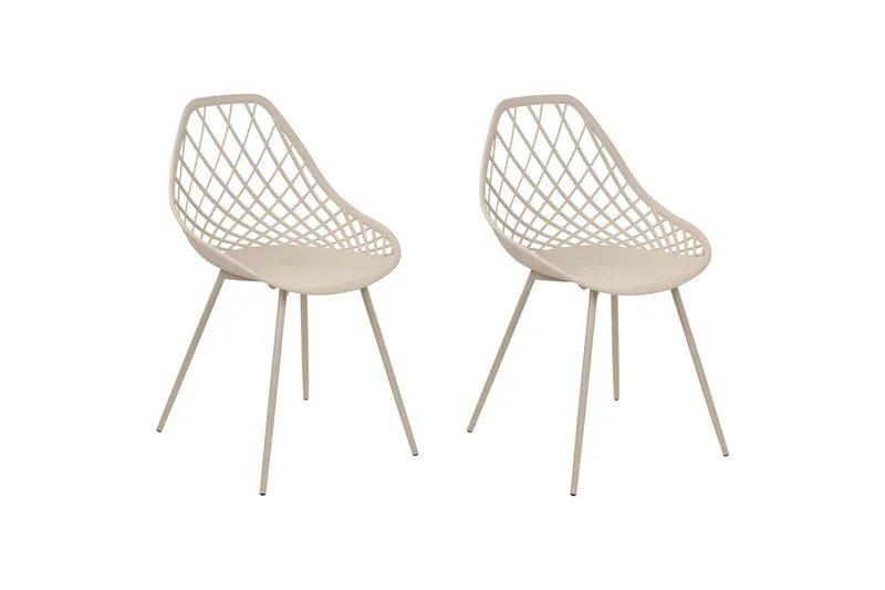 Matsalsstol Beliani Canton Ii set om 2 Beige, undefined