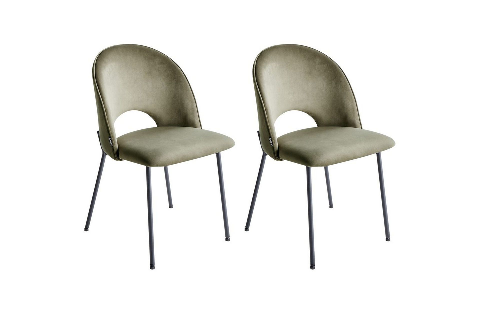 Matsalsstol Beliani Covelo set om 2 Dark green -