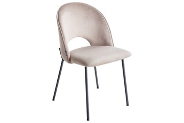 Matsalsstol Beliani Covelo set om 2 Taupe - Møbler - Stoler & lenestoler - Spisestuestoler & kjøkkenstoler