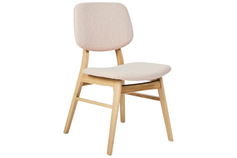 Matsalsstol Beliani Ella set om 2 Ljus Trä-Beige Ljusbeige VALUE_MISSING_18307 - Møbler - Stoler & lenestoler - Spisestuestoler & kjøkkenstoler
