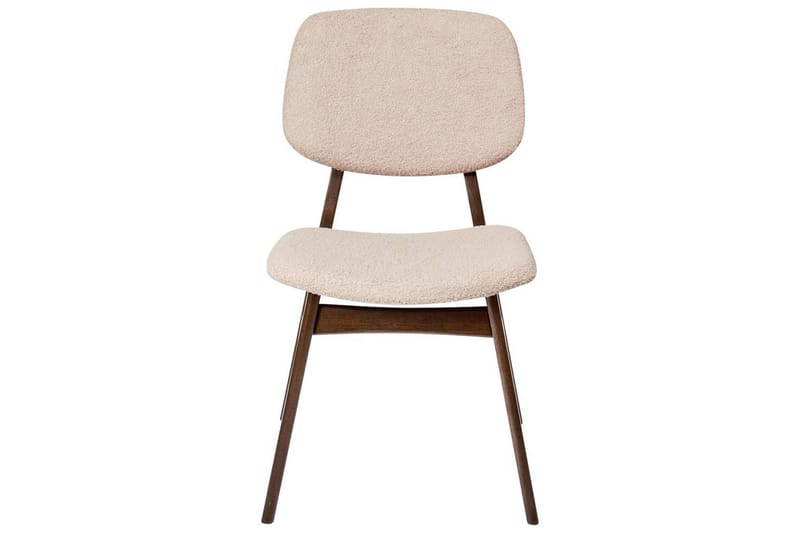 Matsalsstol Beliani Ella set om 2 Ljus Trä-Beige Ljusbeige - Møbler - Stoler & lenestoler - Spisestuestoler & kjøkkenstoler
