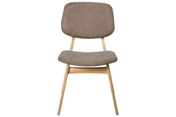 Matsalsstol Beliani Ella set om 2 Ljus Trä-Beige Taupe VALUE_MISSING_18306 - Møbler - Stoler & lenestoler - Spisestuestoler & kjøkkenstoler